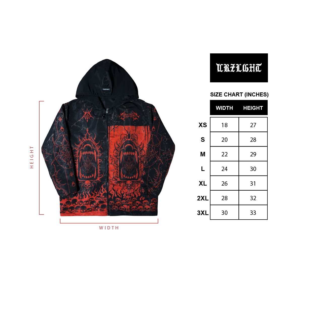 FIREPLAGUE FIREPLAUGE Reversible Water-Resistant Windbreaker