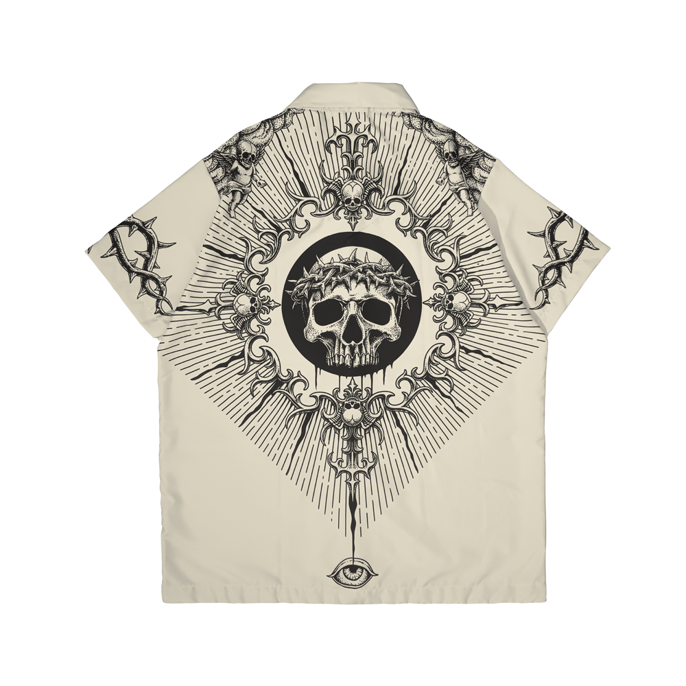 TAINTED BUTTON-DOWN POLO | CREAM
