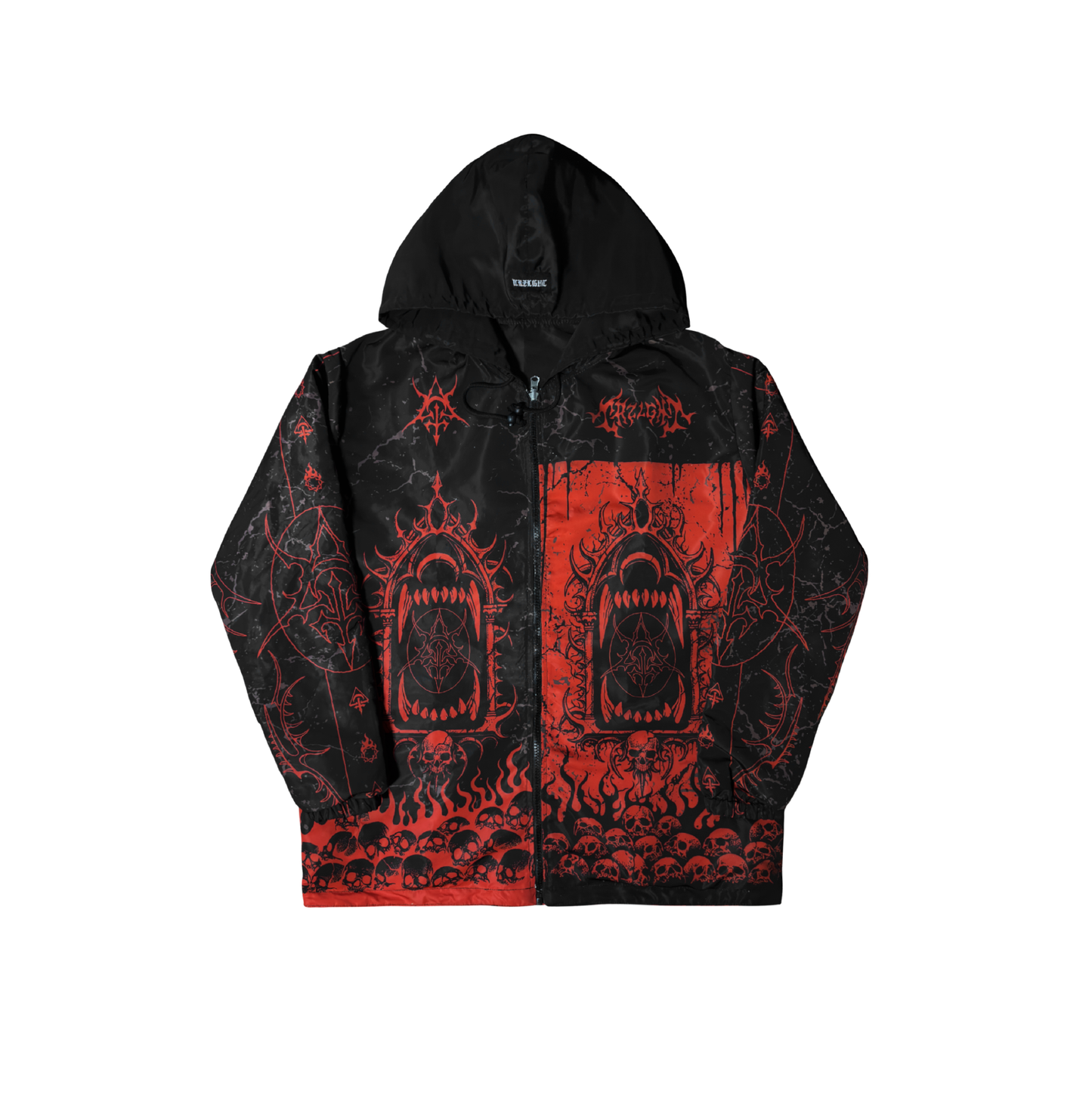 FIREPLAGUE FIREPLAUGE Reversible Water-Resistant Windbreaker