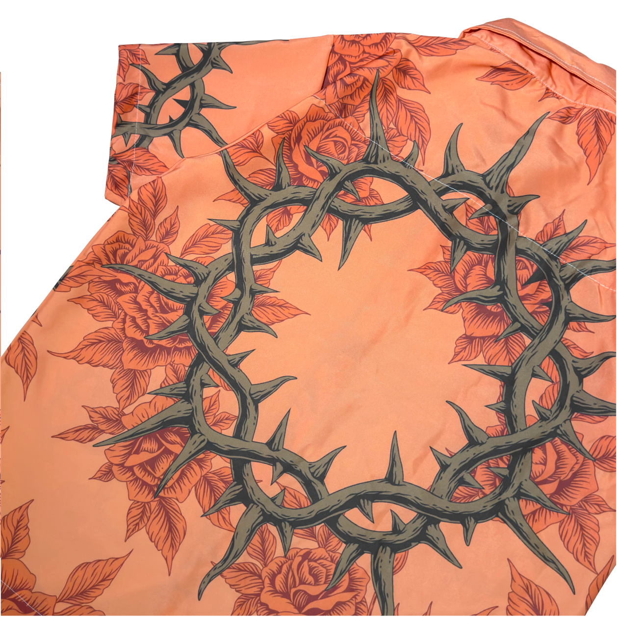 DEATHGARDEN BUTTON-DOWN POLO | PEACH