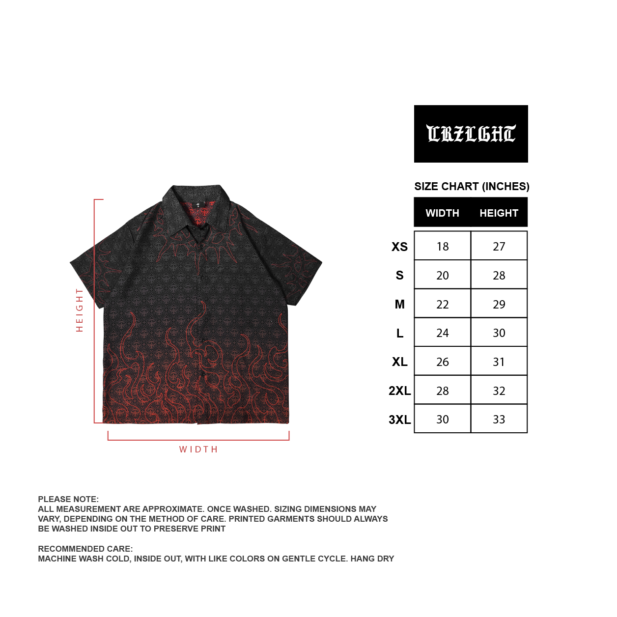 FLAMES BUTTON-DOWN POLO