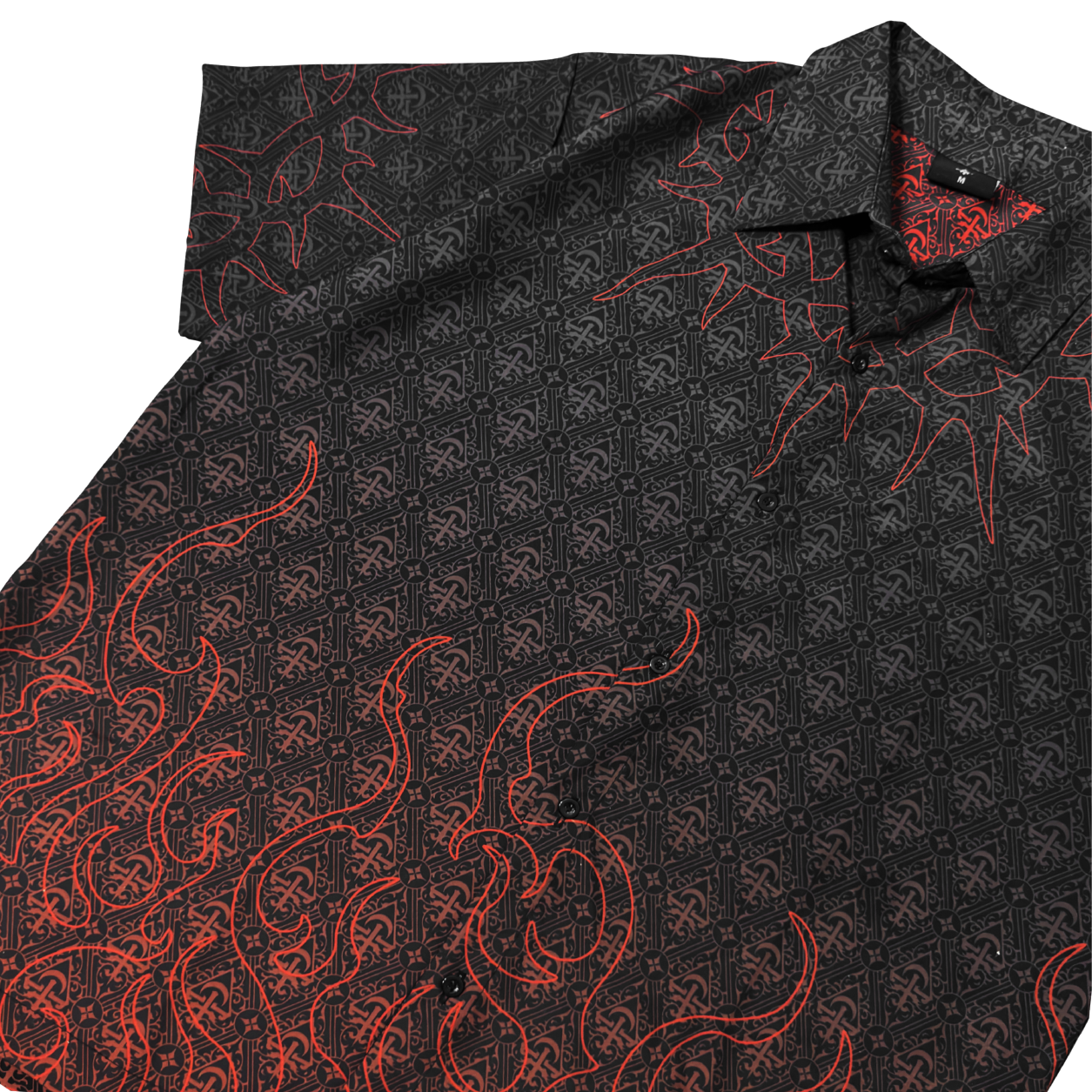 FLAMES BUTTON-DOWN POLO