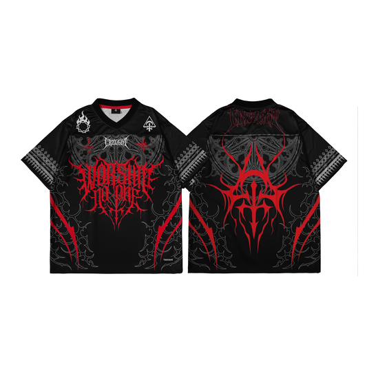 WNO FOOTBALL JERSEY | BLACK&RED